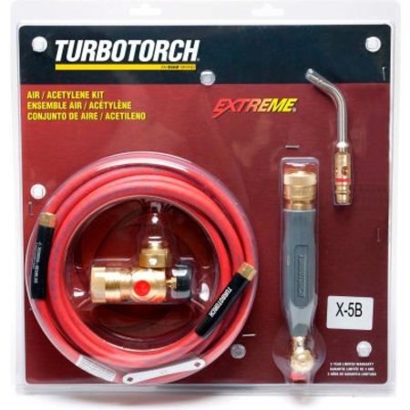 ESAB WELDING & CUTTING TurboTorchÂ Extreme Â Standard Torch Kits, X-5B Kit, Air Acetylene, 12' Hose, G4 Handle 0386-0338